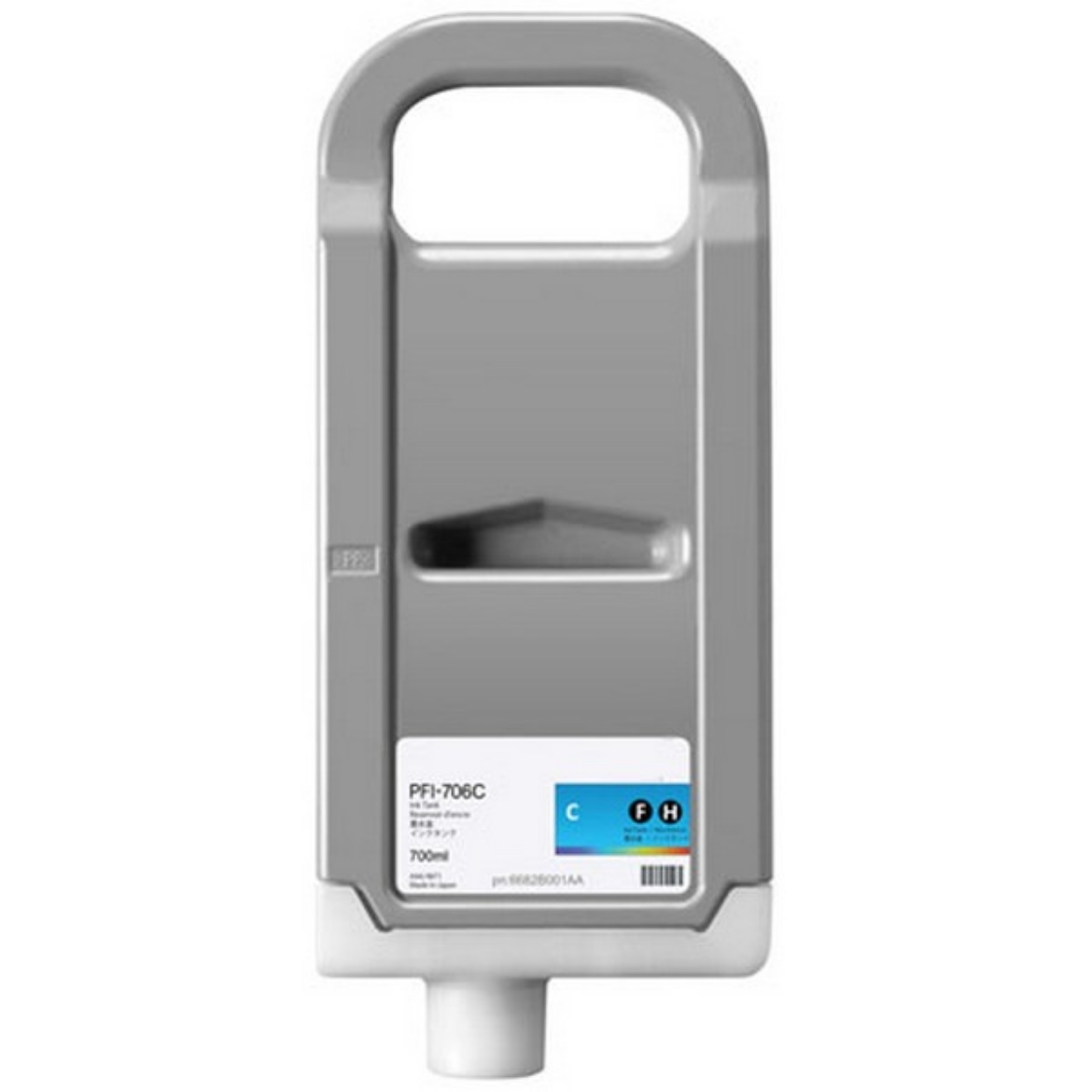 Picture of NXT Premium compatible 6682B001AA (PFI-706C) Cyan Ink Cartridge (700 ml)