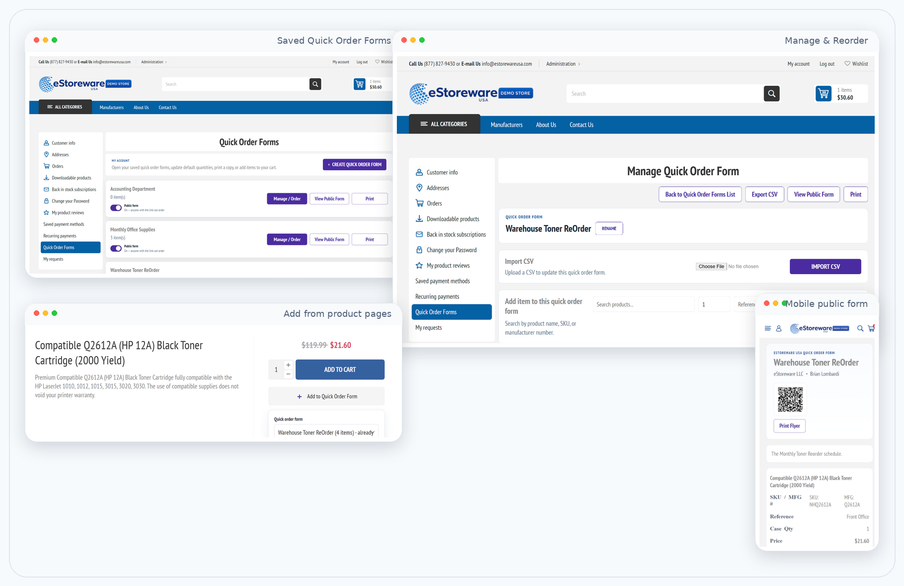 B2B ordering feature overview